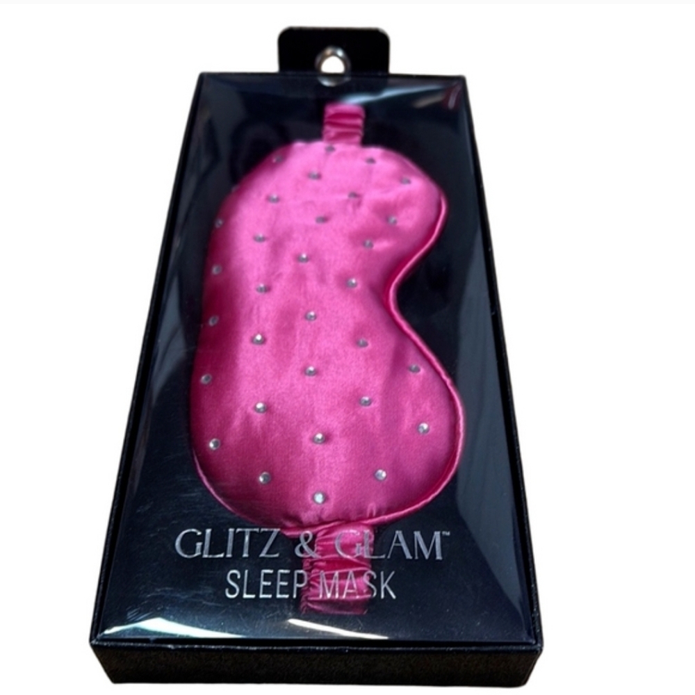 💕🔹️Glitz & Glam 🔹️ Pink Sleep Mask